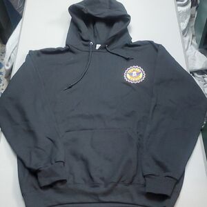 JSimpsons Krusty Brand Logo Jerzees Black Hoodie New